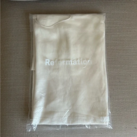 BEST Reformation Suki Midi Dress - Fior Di Latte Cream Wedding Party Cocktail - Picture 6 of 10